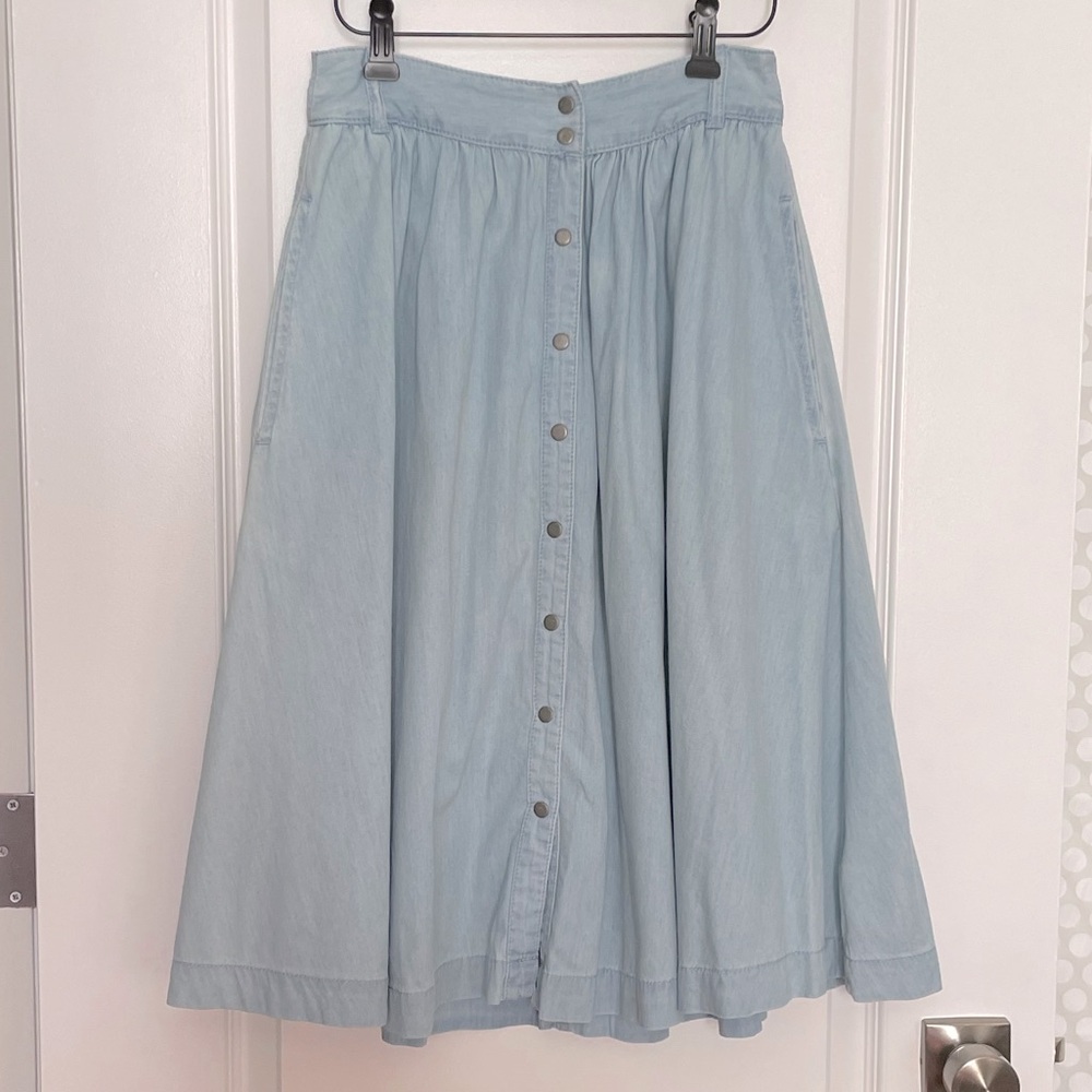 Twin Chambray Skirt